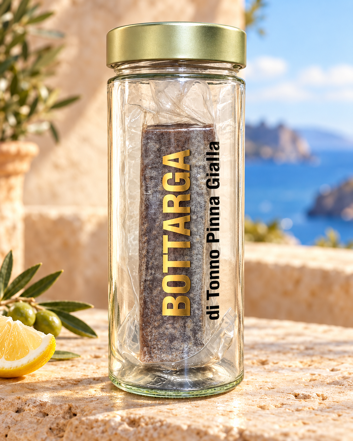 Bottarga di tonno sulla terrazza mediterranea